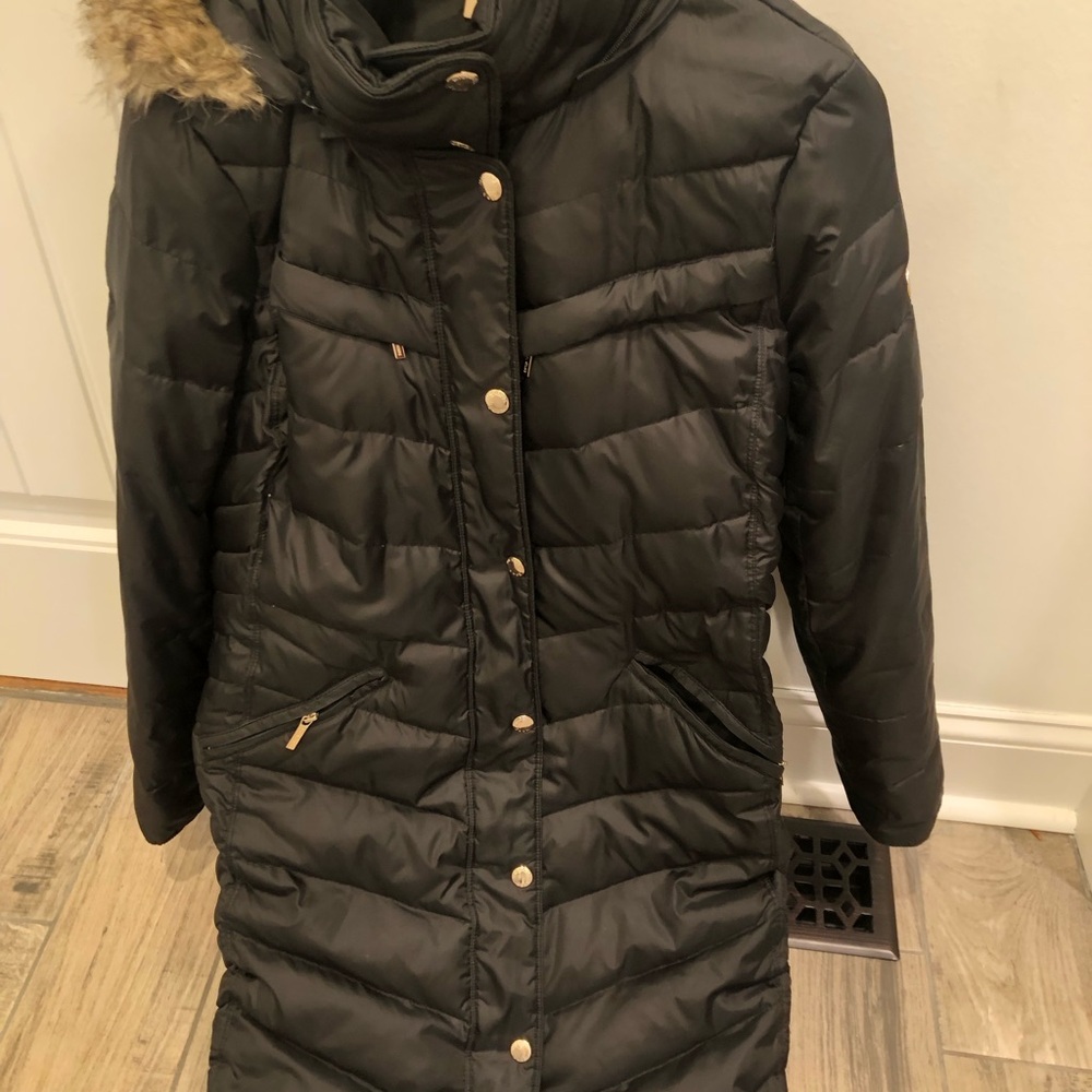 MKors Women's Black Quilted Coat
